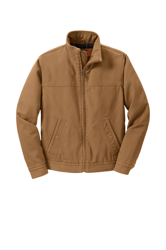 CornerStone® Washed Duck Cloth Flannel-Lined Work Jacket with Loos Logo ...