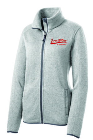 Port Authority Ladies Sweater Fleece Vest L236 Size Large Grey Heather-NWOT