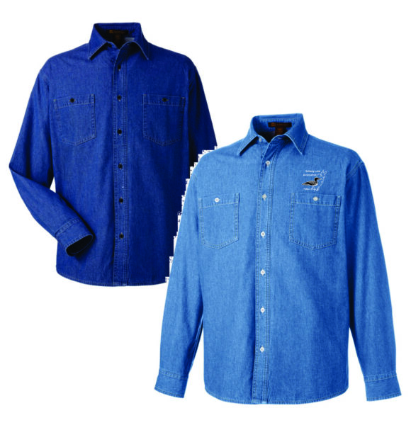 Harriton Men’s Lined Denim Shirt Jacket – In Stitches and Ink